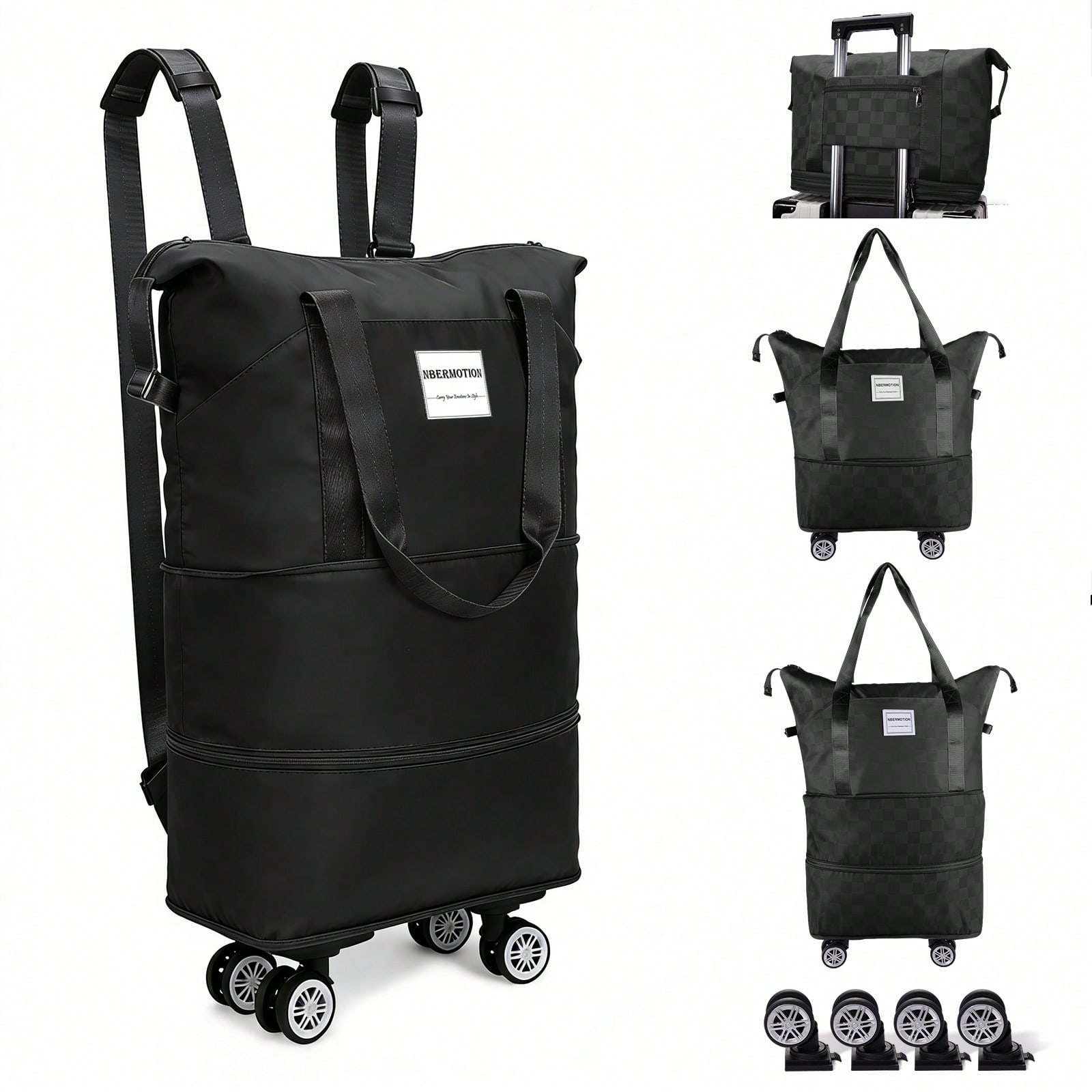 Borsa da viaggio espandibile c - Foldable Rolling Luggage Bag recensione e prezzo
