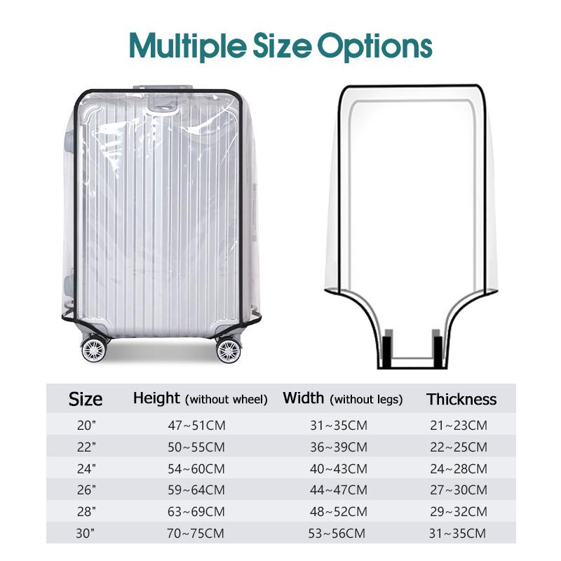 Copertura per valigie in PVC t - Luggage Protective Cover Transparent recensione e prezzo